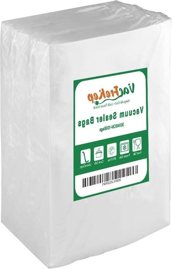 100 Count 30x40cm Getextureerde Vacuüm Sealer Zakken BPA Gratis Heavy Duty Reliëf Vacuüm Seal Voedselzakken Sous Vide Vaccume Sealer PreCut Bag