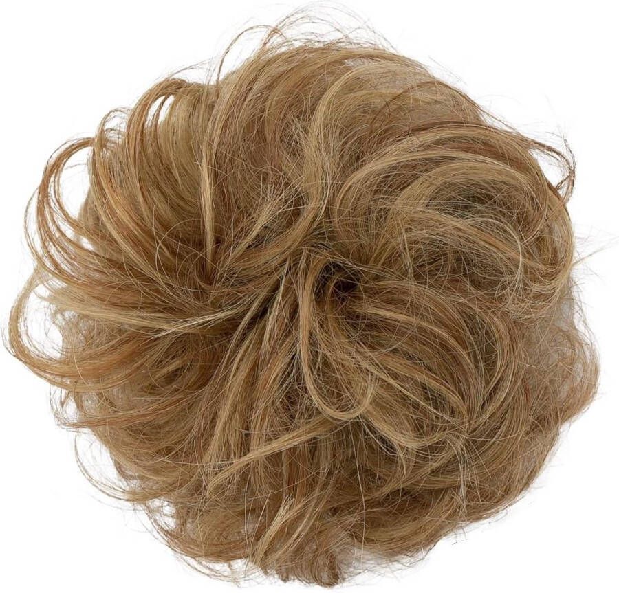 100% ECHT HAAR knapperig haarstukje haarverdikking vlecht haarband haaraccessoires Rotblond Mix H312n Extra Volume