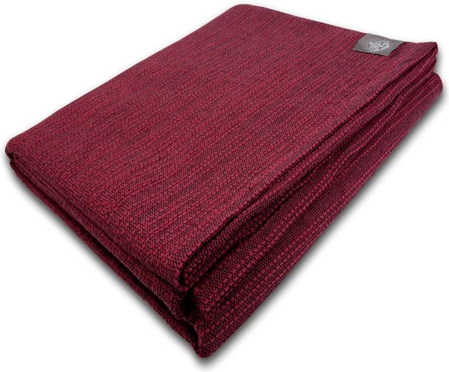 100% katoen sprei sofa-deken plaid rood 220 x 170 cm
