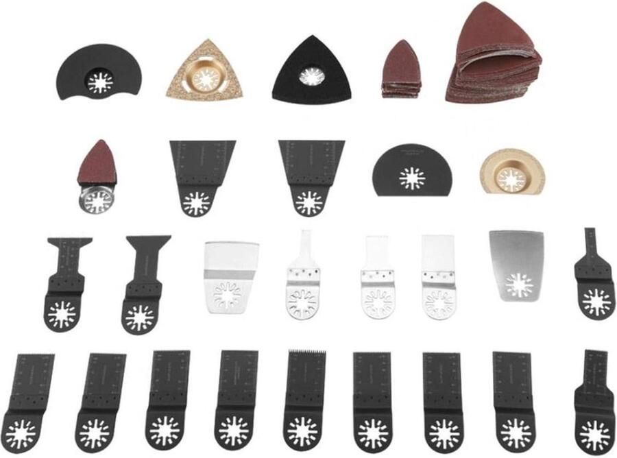 100 multitool-zaagbladen oscillerende zaagbladen voor hout en metaal
