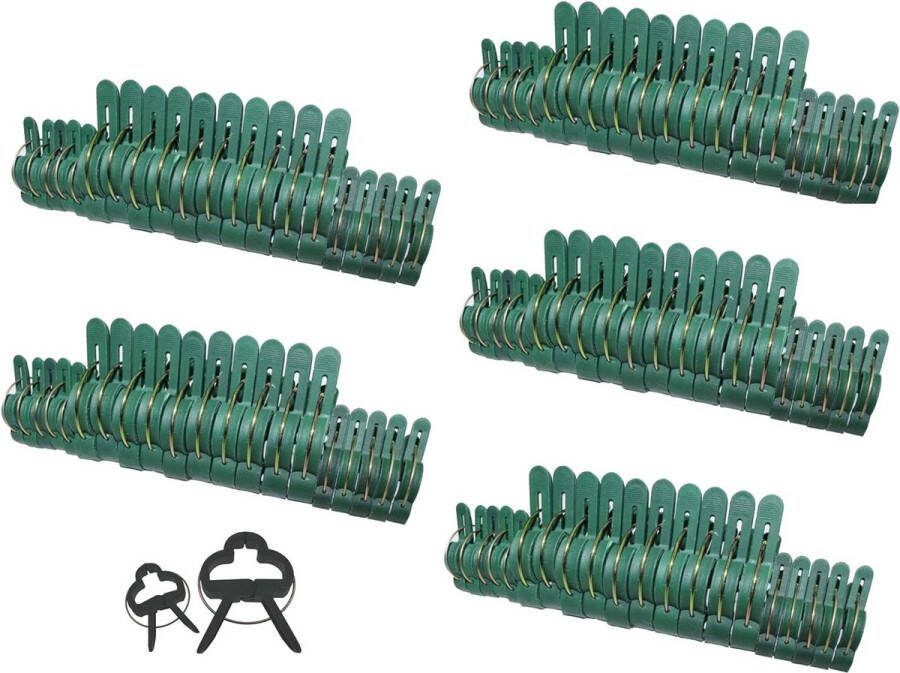 100 stuks plantenclips plantenklemmen plantenbinders klimhulp voor tomaten komkommers rozen of soortgelijke klimplanten in 2 maten (50 grote + 50 kleine)