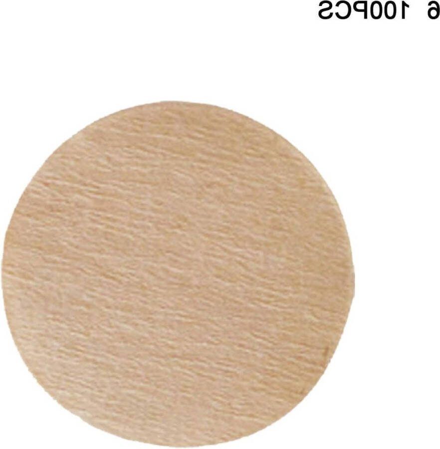 100 stuks rond koffiefilter voor thuisgebruik en café koffiefilterpapier voor moka pot en espresso-theezeef wegwerpkoffiefilters (60 mm)