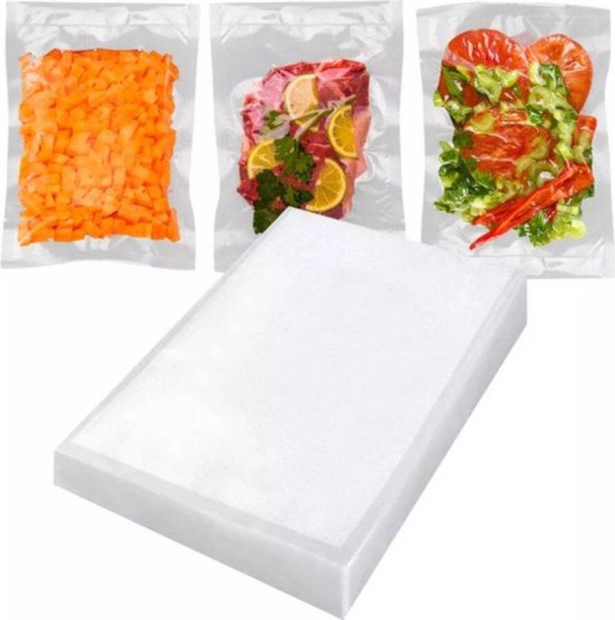 100 stuks Vacuumzak 20 x 30 cm diepvries voedsel sealzakken Vacumeerzakken Eten