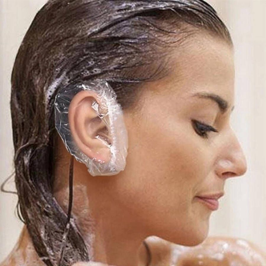 100 stuks wegwerp oor beschermer haarverf oorbeschermer douche oorbeschermer salon kapper