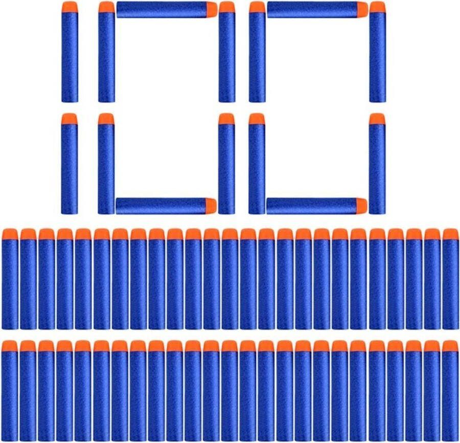 100 Universele Pijlen Darts Kogels Geschikt Voor NERF N-Strike Elite Speelgoedblasters Kleur Blauw
