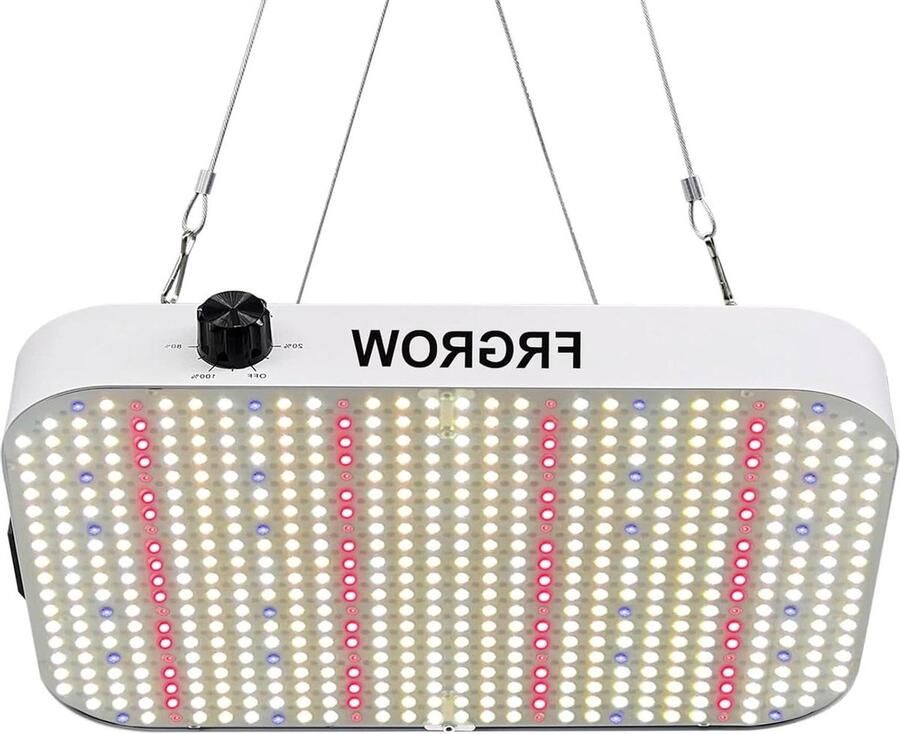 1000 W dimbare led-tuinbouwlamp voor kamerplanten groeilampen volledig spectrum UV&IR 584 leds en koelventilator Kweekbak
