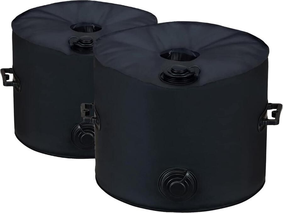 1000D Ronde Paraplu Basis Gewicht Tas 45kg Waterdichte Parasol Base Gewichtenzak 8cm Diameter Outdoor Tuin Patio Strand Cantilever Vlaggenmast Zwart