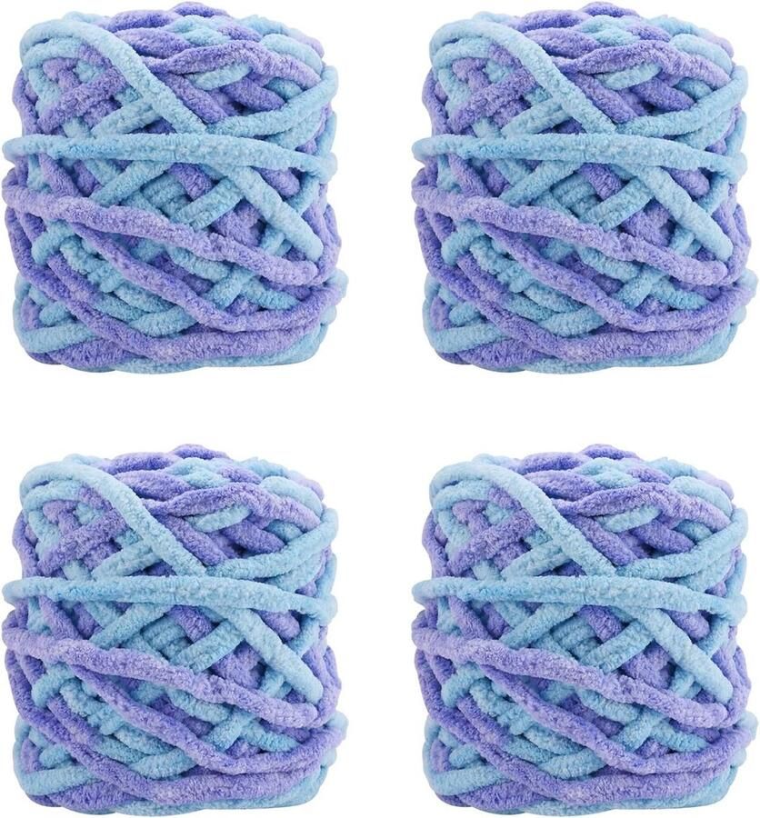 100 g breigaren acryl haakgaren set bonbons kleuren zachte verpakkingen haakdraad kit voor dekens en truien Set van 4 stuks