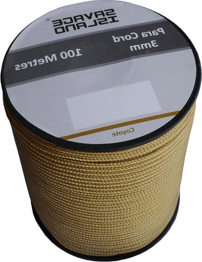 100m spoel Paracord 3mm voor camping en outdoor activiteiten knutselen en tuinieren survival en bivak hangmat en tenten gevlochten en multifunctioneel touw