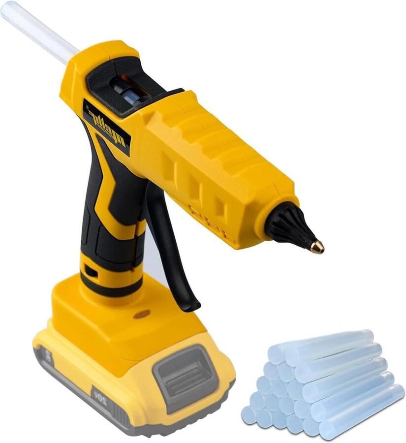 Hot Lijmpistool Draadloos 100W voor Dewalt 18V XR li-ion Batterij 11mm Sticks Volledige Size Tool kaal geen batterij geen oplader