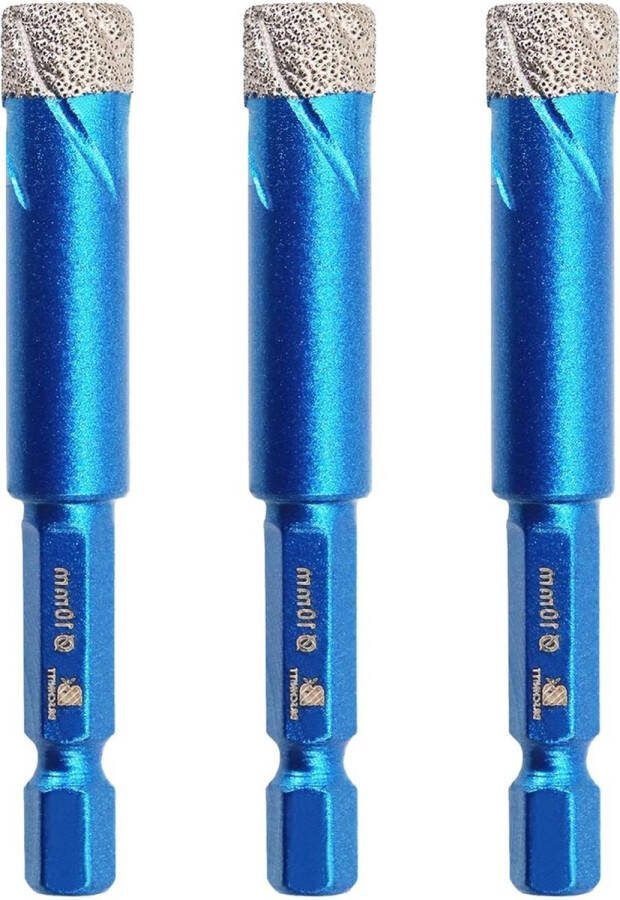 10mm Diamantboor 3 stks pak Porselein Tegel Boor