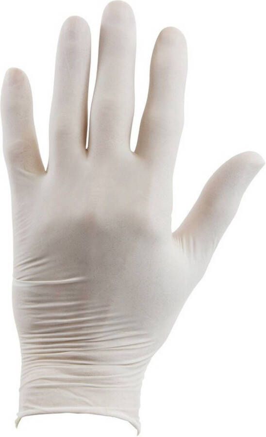 10x Latex wegwerphandschoenen Large Doe Het Zelf Bescherming tegen bacteriën virussen en chemische stoffen