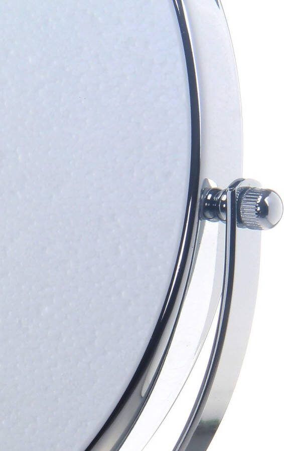 10x Staande spiegel 10x Vergroting 8 inch Cosmetische spiegel 360° Draaibaar Verchroomd Make-upspiegel Scheerspiegel Tafelspiegel Badkamerspiegel Dubbelzijdig Normaal + 10x