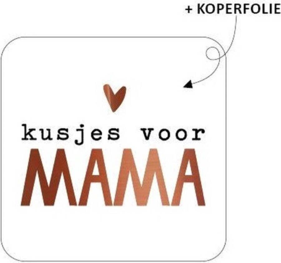 10x Sticker Kusjes voor Mama Moederdag Verjaardag Mam Moeder Sluitsticker