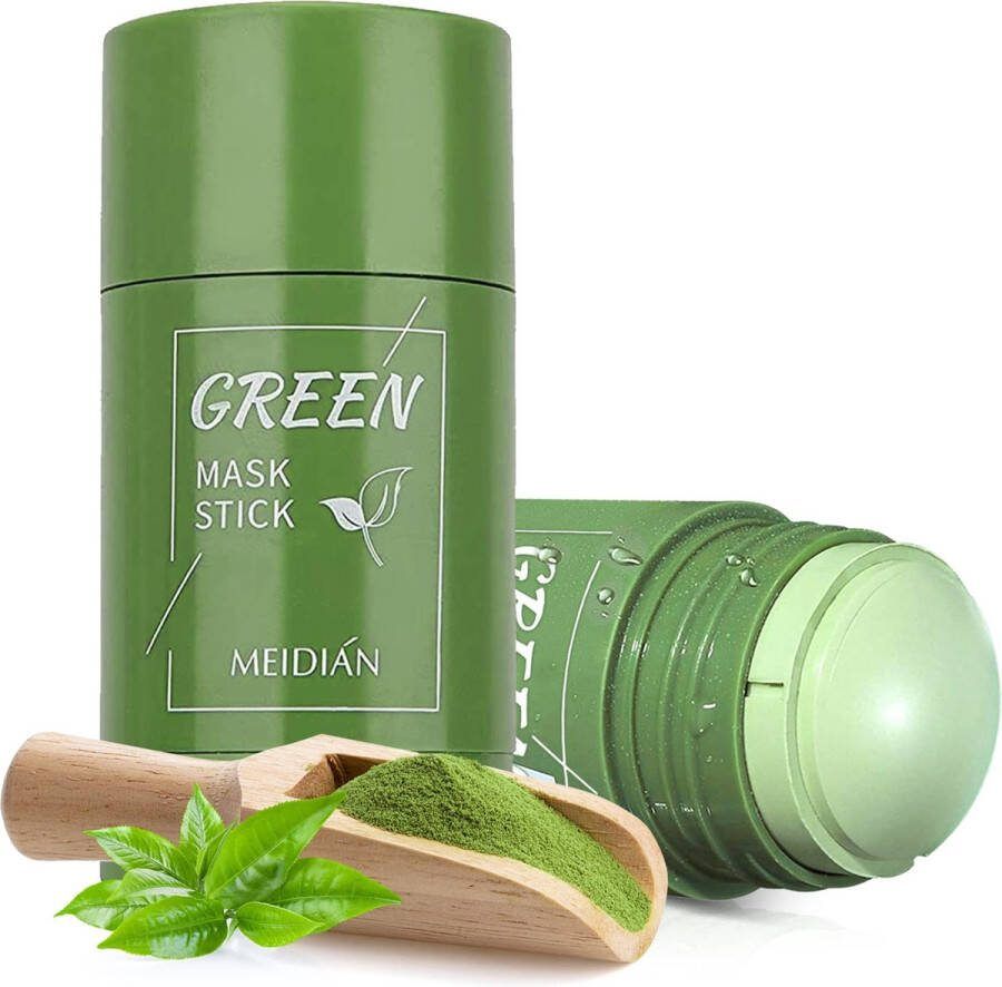 1+1 !!! Green Mask Stick – 2 stuks – Gezichtsmasker – Gezichtsverzorging Mee-eters Verwijderen – Natuurlijk Cleansing Masker Reinigende Klei Groene Thee Hydraterend Olie Tegen Acne Herstelt En Verkleint Poriën