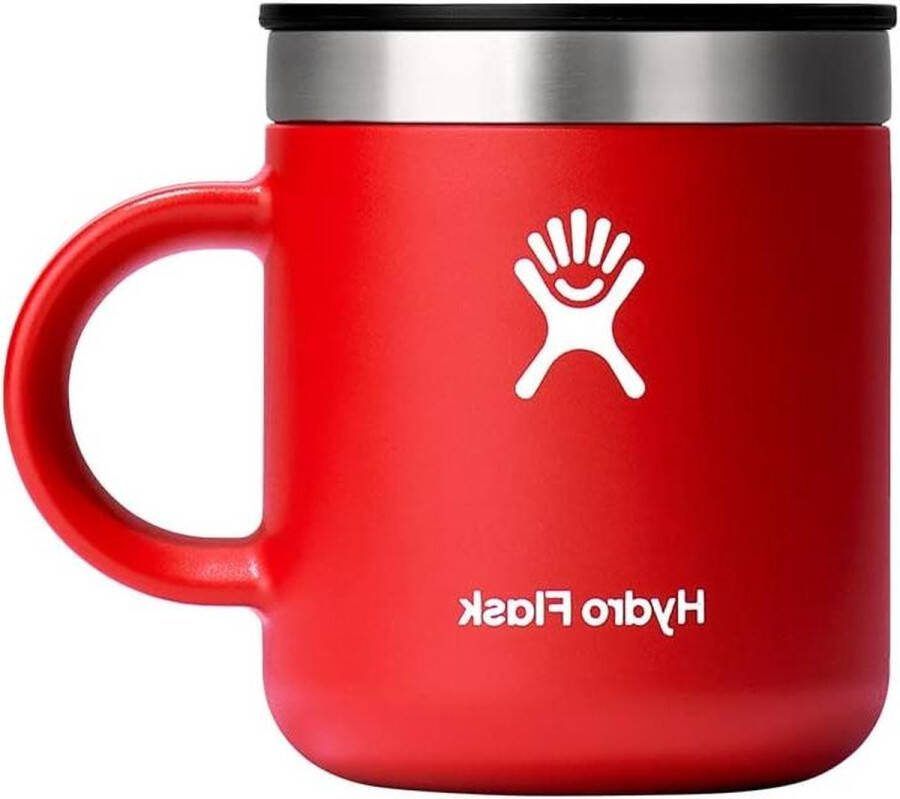 117 ml Roestvrij Stalen Thermo Mok Vacuümgeïsoleerde Reisbeker met Handgreep Druk Deksel Koffie Mug voor Warme Koude Dranken BPA-Vrij Dubbelwandige Beker Goji