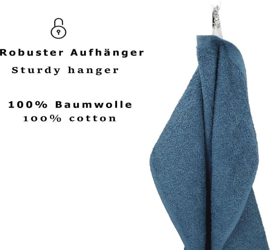 12-delige handdoekenset 100% katoen badhanddoeken handdoeken gastendoekjes washandjes Kleur duif blauw