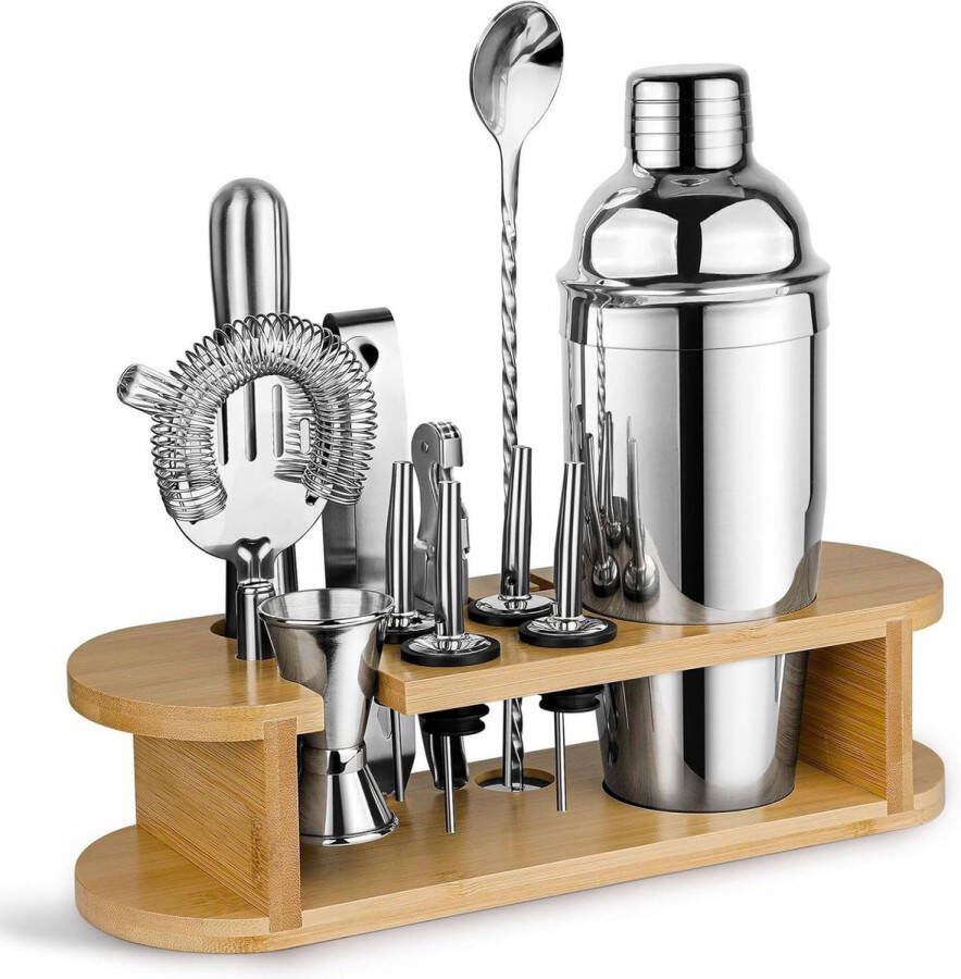12-delige Professionele Roestvrijstalen Cocktail Set Mixen Dranken Geschenken Vrouwen Mannen Cocktail Liefhebbers Home Essentials Shaker