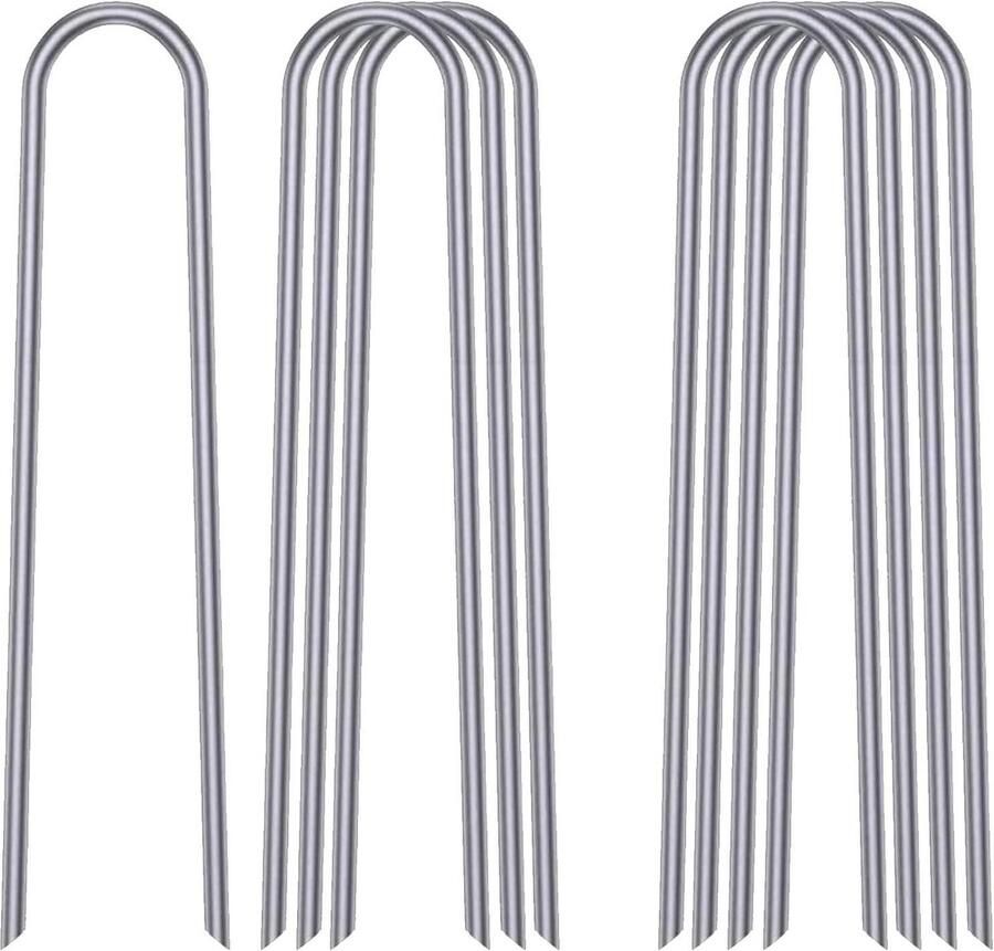 12 Inch Trampoline Anker Kit 8 Stks Heavy Duty Gegalvaniseerd Staal Trampoline Pinnen Veiligheid Pins voor Voetbalnet en Schommel