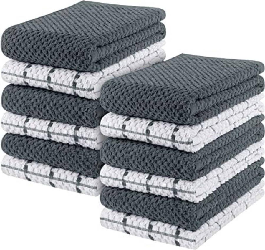 12 Keuken Handdoeken Set 38 x 64 cm Superzacht en Absorberend