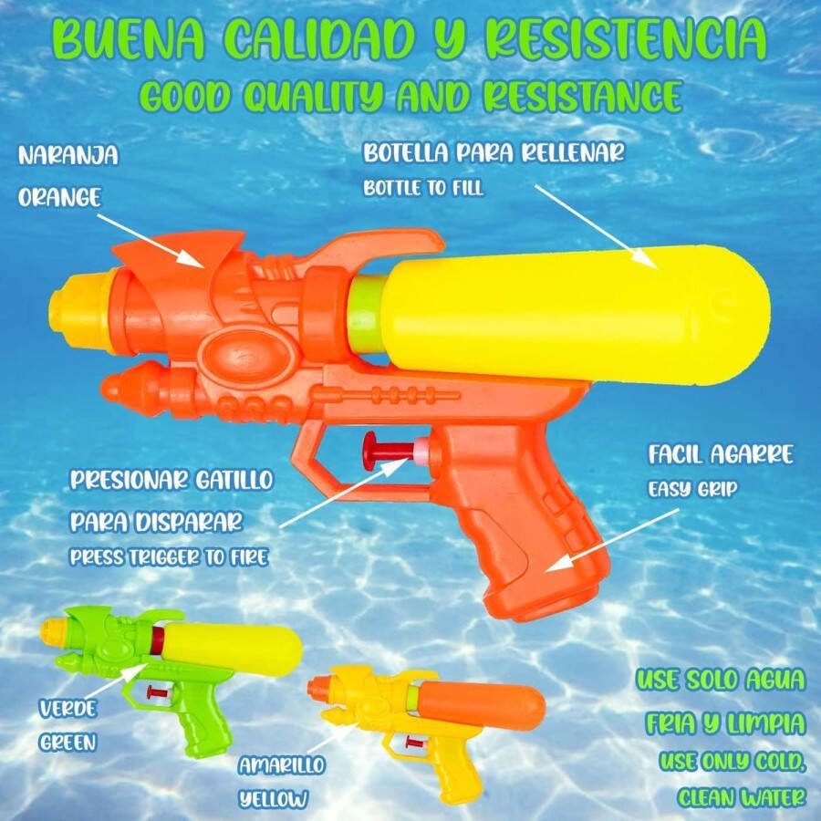 12 stuks waterpistolen 19 cm voor zwembad strand outdoor speelgoed zomerfeesten