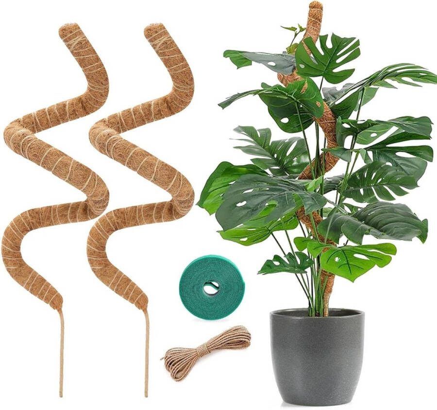 120 cm buigbare mosstaaf voor klimplanten en kamerplanten set van 2
