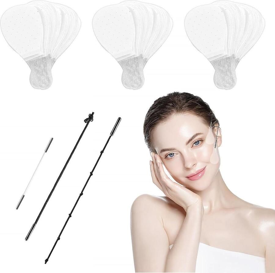 120 stuks onzichtbare facelifting tape stickers V-vorm instant lift gezicht nek en oog lift facelifting tools make-up Facelift tape