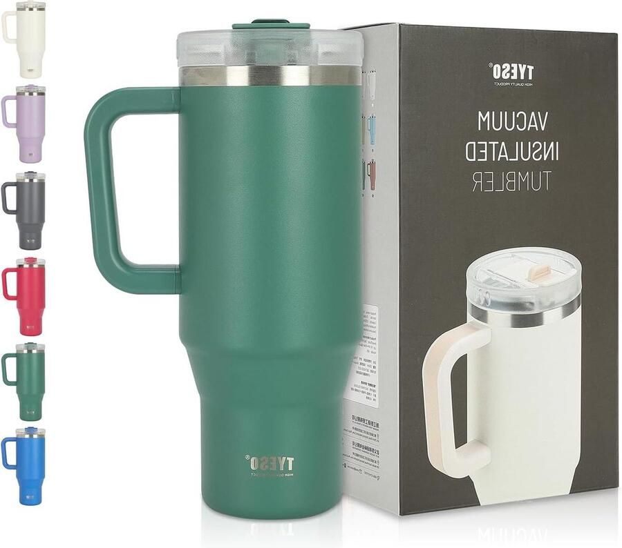 1200ml 40oz Thermobeker Groen Travel Mug