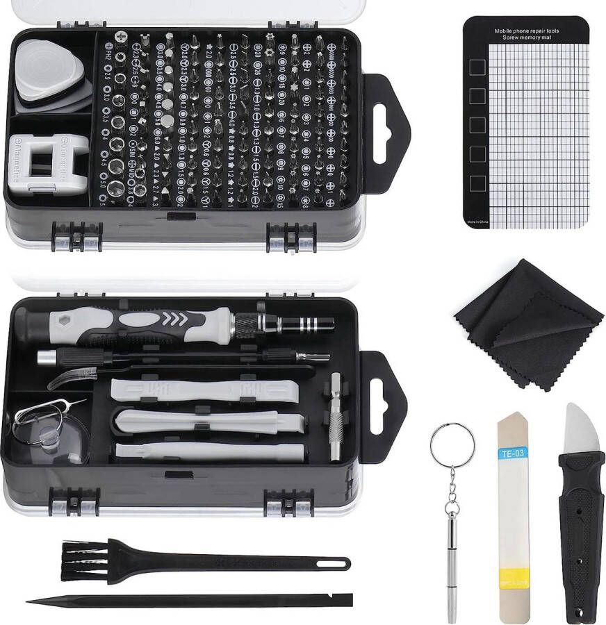 125 in 1 magnetische precisie-schroevendraaierset voor iPhone laptop tablet horloges camera enz