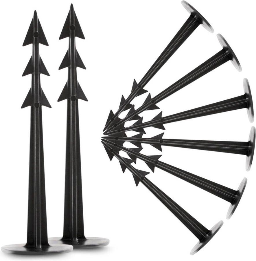 125 mm grondanker haringen voor tuinvlies onkruiddoek onkruidfolie mollennet extra sterk (100)