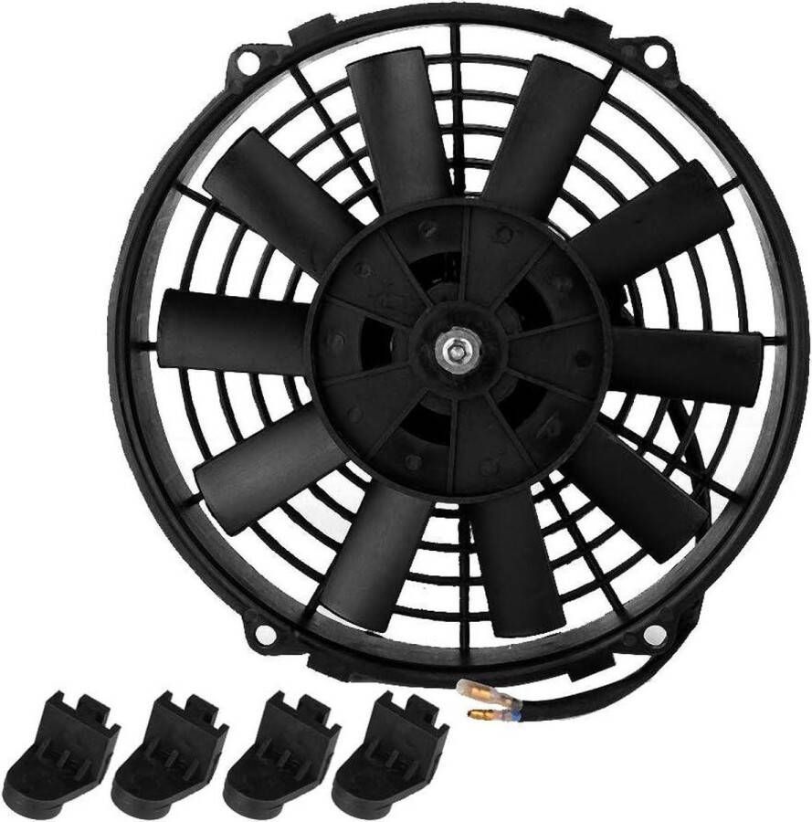 12V 24V 80W 9 Inch Elektronische Motor Ventilator Auto-Onderdelen voor Motorfiets Auto Slaapkamer Ventilatiesysteem GM-Airconditioning Auto Ventilator