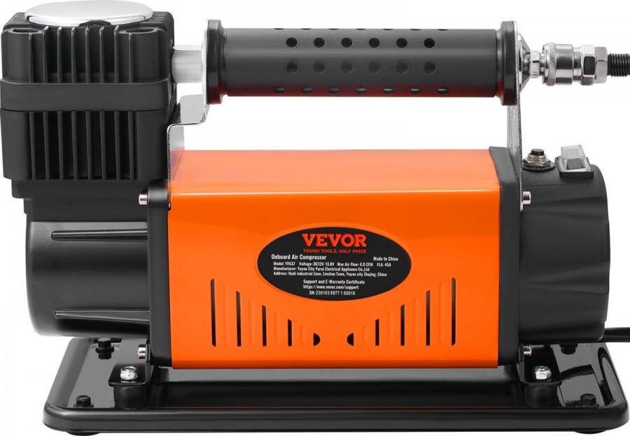 12V Auto Compressor Stille Compressor Olievrije Compressor 150PSI Luchtcompressor 6CFM (170L Min) Autobandenpomp met Hittebescherming Luchtpomp