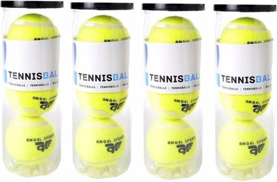 12x Tennisballen in koker Buitenspeelgoed Tennissen