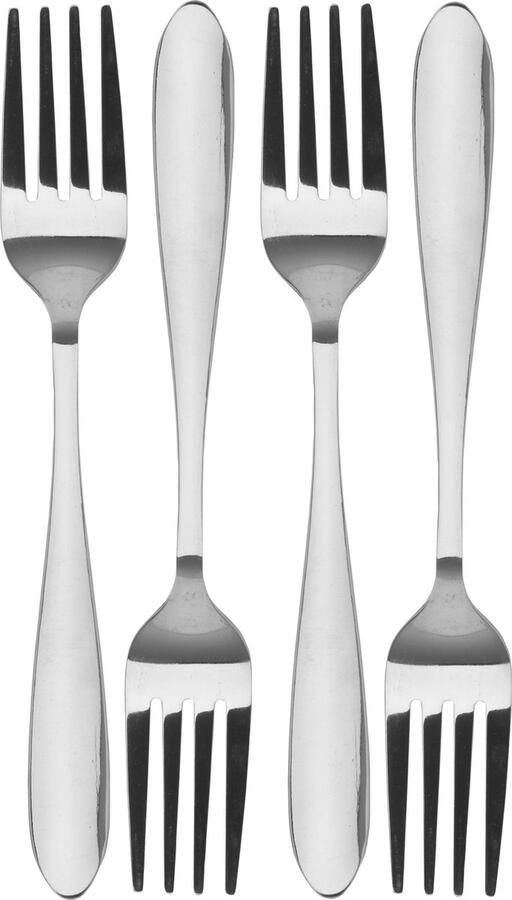 20x Vorken tafelbestek RVS 19 5 cm Keukenbenodigdheden Bedrijfskantine Tafel dekken Bestek Tafelvorken dinervorken Vorken