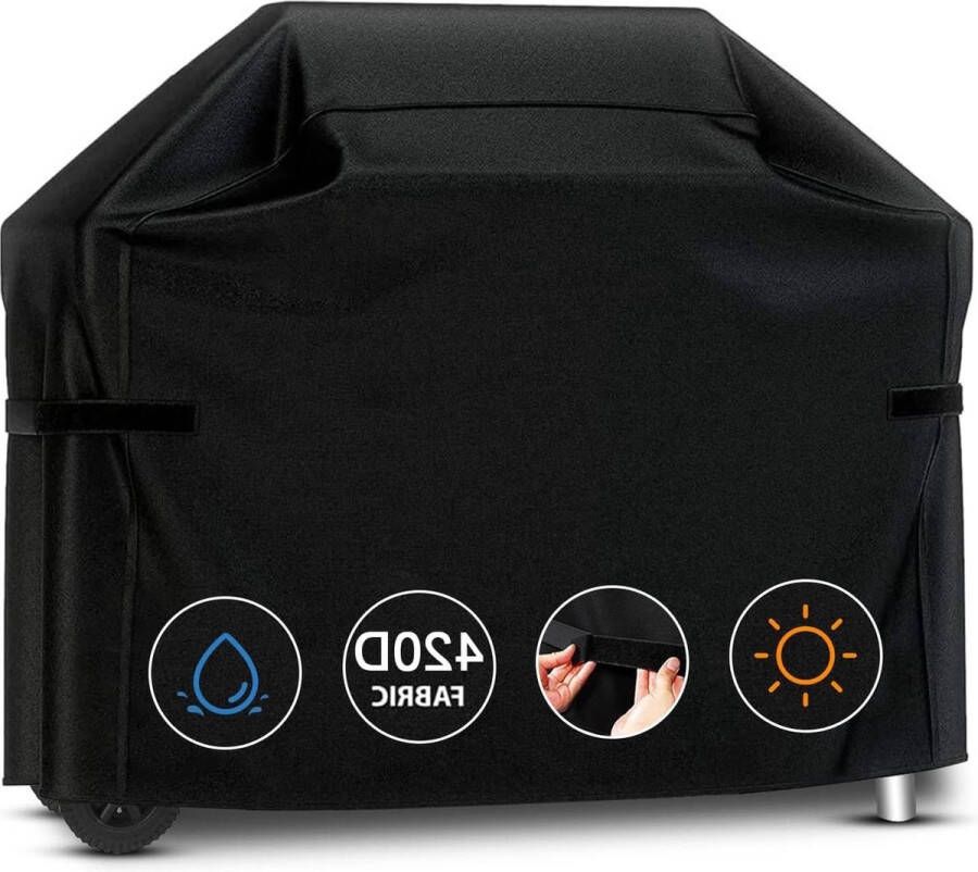 132x66x109cm Waterdichte Barbecue Cover Heavy Duty BBQ Grill Cover met klittenband Grote Gas Grill Cover UV-bestendig & Scheurbestendig BBQ hoes