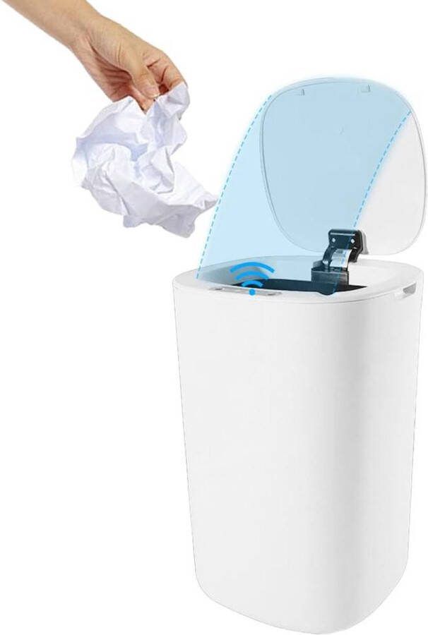 13L elektrische vuilnisbak met slimme sensor voor keuken en badkamer kantoor waterdicht intelligente prullenbak met deksel
