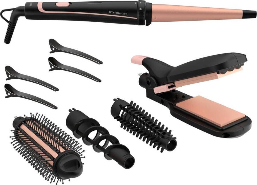 14-in-1 styler stijltang wafeltang krultang keramische coating glad haar 190°C