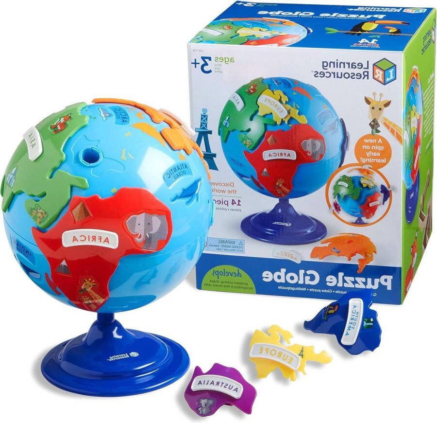 14-Stuk Set Globe Puzzel Educatief Speelgoed voor Kinderen