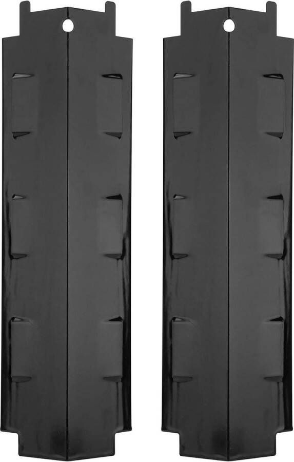 146 X 43 Inch Roestvrij Staal Thermisch Schild Gasbrander Deksels Grill Brander Afdekkingen Barbecue Warmtetent Reserveonderdelen voor Charbroil 463230 2 Stuks