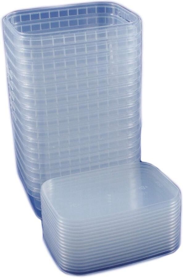 15 blikjes met deksel universeel industriestandaard rechthoekig 280 ml magnetron bakjes met deksel