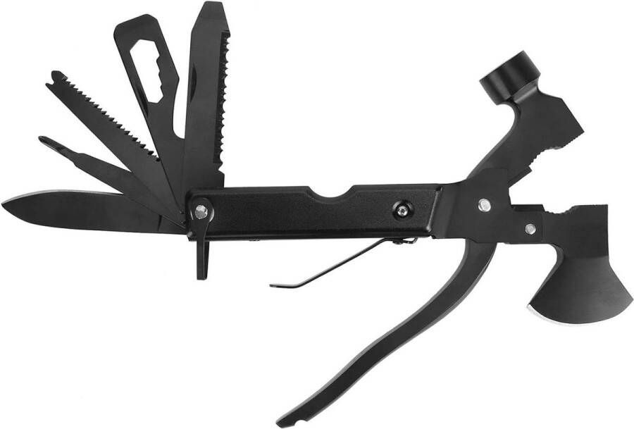 15-in-1 Multifunctionele Bijl Camping Survival Schroevendraaier Tang Kurkentrekker Bijl Hamer 15
