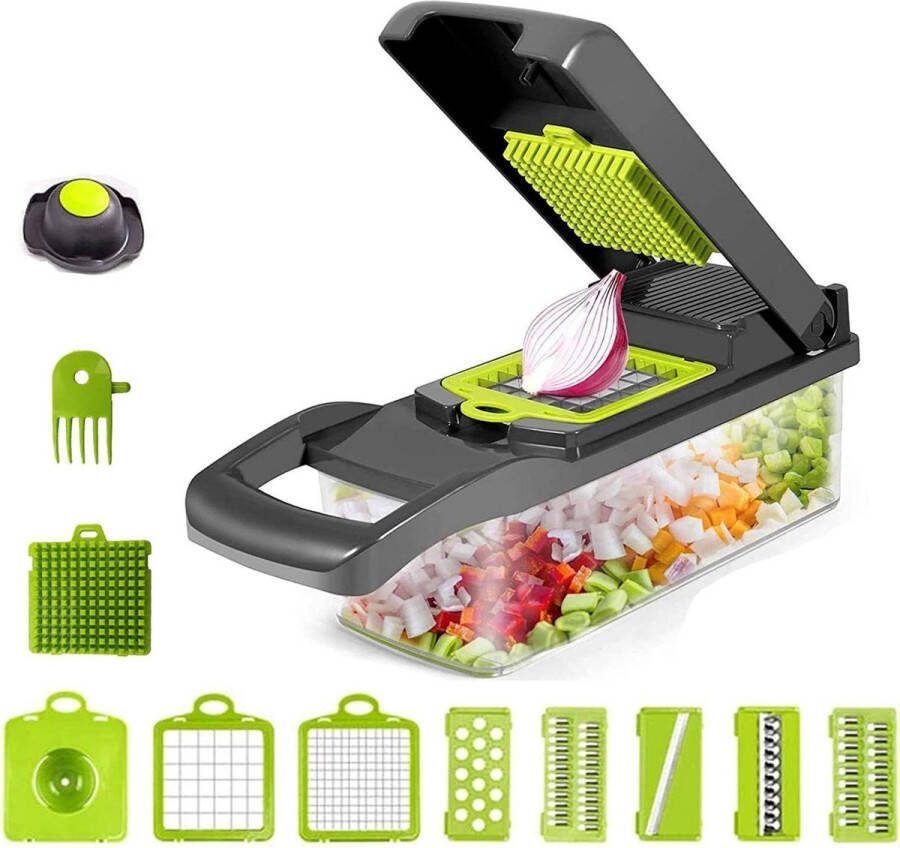 15-in-1 Plantaardige Chopper Mandoline Slicer Handleiding Voedsel Cutter Set Keuken Gadgets voor Voedselbereiding