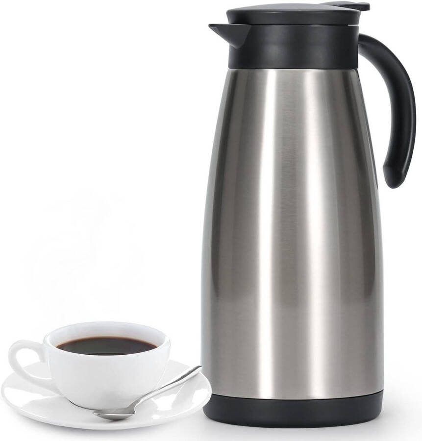 15 l dubbelwandige vacuüm roestvrij staal thermoskan voor koffie thee water drinken zilver