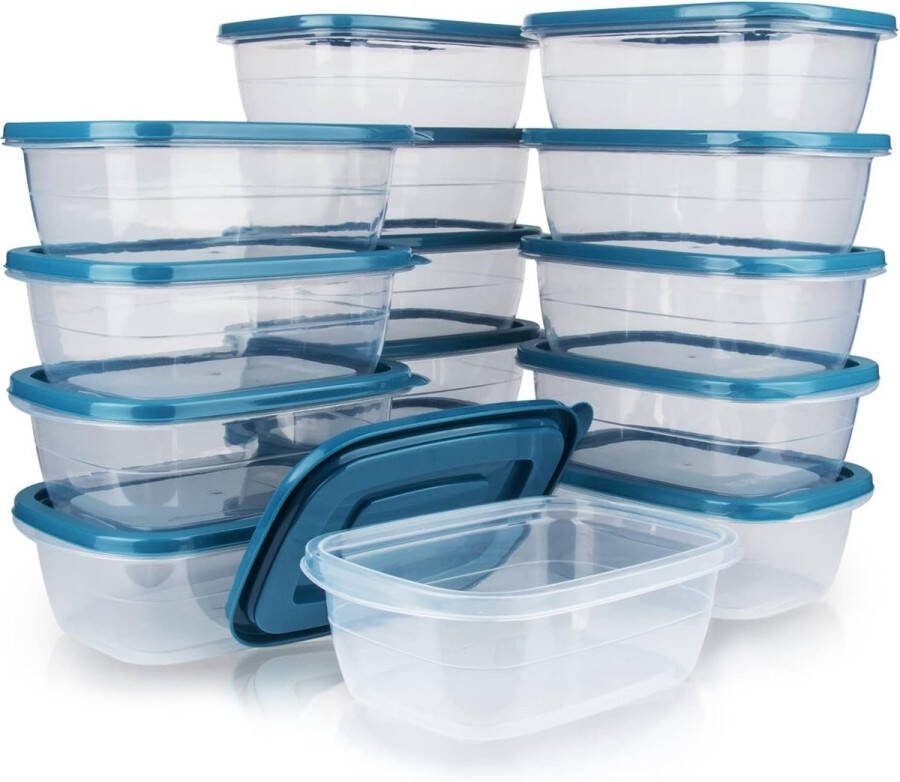 15 Stcs Rechthoek Plastic Porties Sets Met Deksels. Food Opbergkast Containersets Voedselopslag Voedselcontainers Plastic Container Gebruik 500 ML