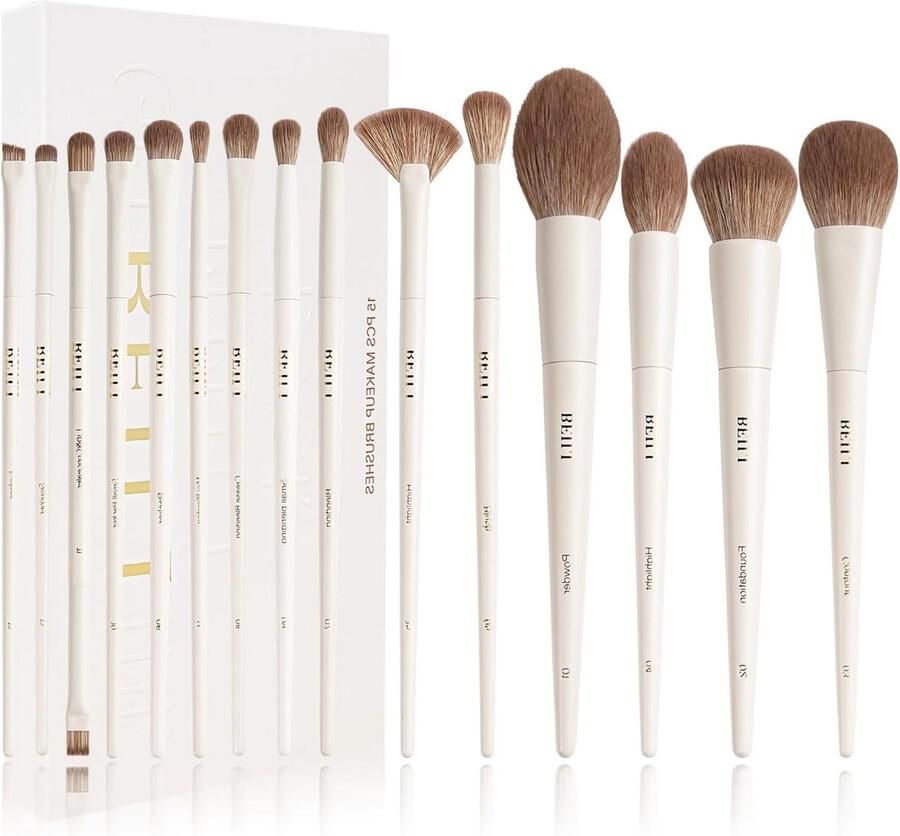 15 stuks professionele make-up borstels premium synthetische set voor Contour Concealer Foundation Oogschaduw Blending Liner Poeder Blush