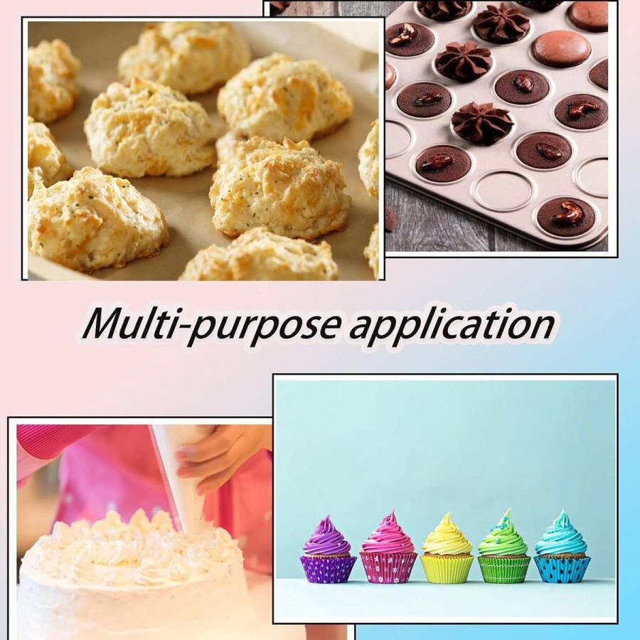 150 stuks wegwerpspuitzakken 6 spuitmonden taartdecoratieset voor cupcakes spuitzakken wegwerp