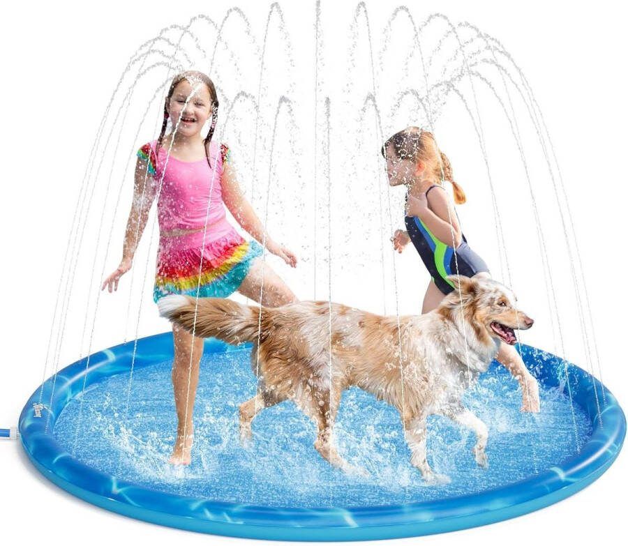 150cm sprinkler water speelmat antislip splash play mat zomer outdoor tuin kinderen speelgoed voor baby party honden kinderen Waterspeelmat