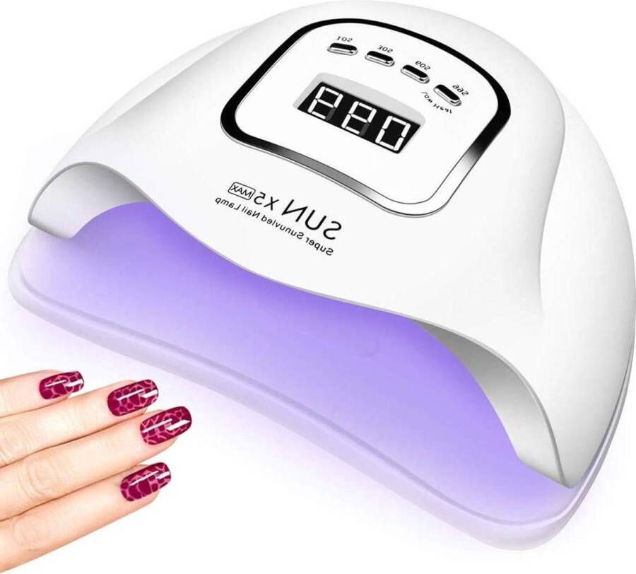 150W UV LED nageldroger met timerinstellingen 10 30 60 99 seconden Infraroodsensor LCD display Afneembare magnetische bodemplaat Geschikt voor alle soorten gel