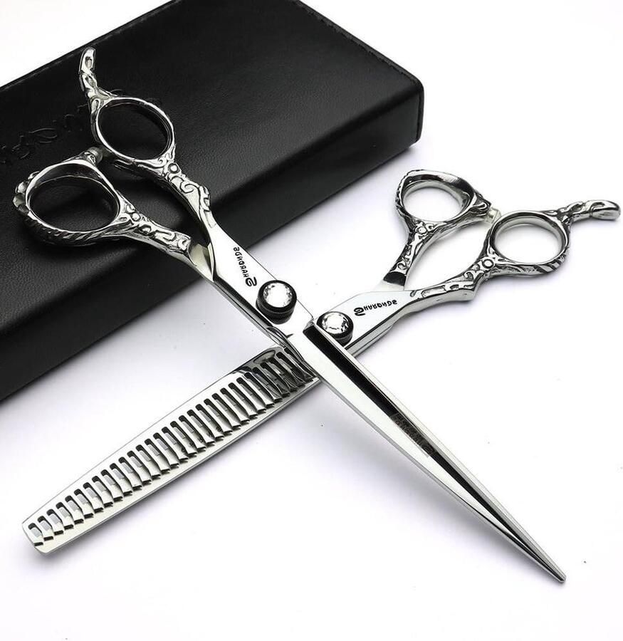 152 cm zilveren slang getextureerde Japanse kappersschaar set professionele haarschaar kappersschaar tondeuse haarwinkel