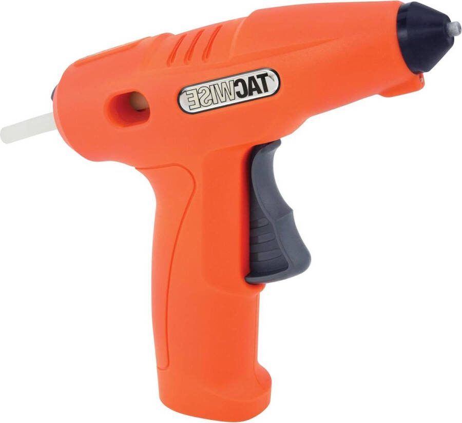 1559 H4-7 lijmpistool voor hete melt oranje met precisie mondstuk